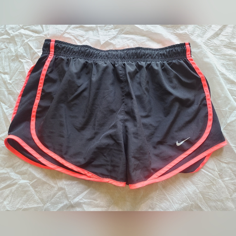 OBO Nike Dri-Fit Black Pink Lined Running Shorts Large